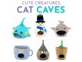 Wholesale Cute Creatures Wool Felt Cat Caves - Felt and Yarn