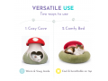Mushroom Design Wool Felt Cat Cave – Sample Piece