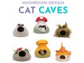 Wholesale Cute Creatures Wool Felt Cat Caves - Felt and Yarn