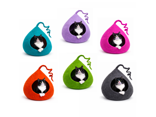 Wholesale Solid Color Tendril Wool Felt Cat Cave - Felt and Yarn