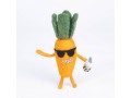 Handmade Wool Felt Carrot Character Ornament