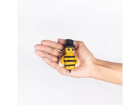 Handmade Wool Felt Bee with...