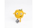 Handmade Wool Felt Orange Character with Football Ornament