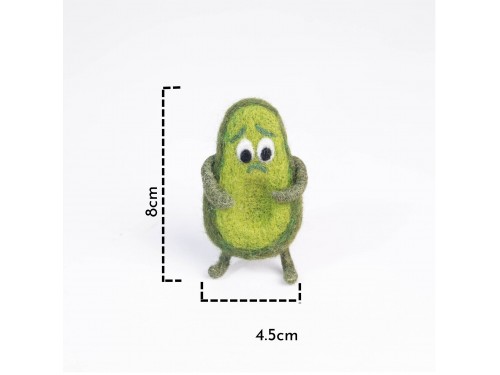 Handmade Wool Felt Avocado Ornament