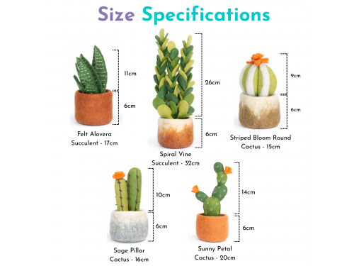 Wholesale Felt Succulents & Cactus Plants