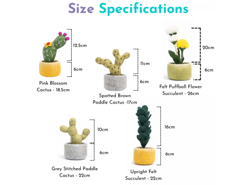 Wholesale Felt Succulents & Cactus Plants