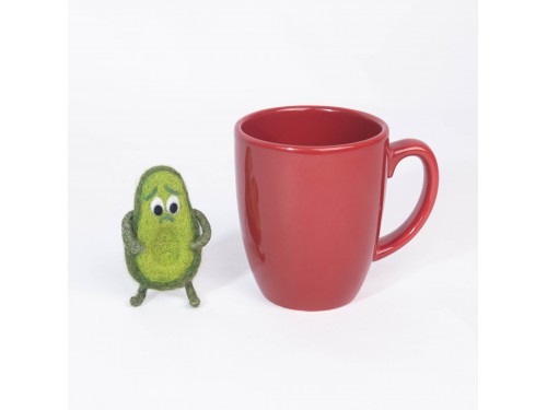Handmade Wool Felt Avocado Ornament