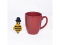 Handmade Wool Felt Bee with Hat Ornament