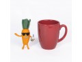 Handmade Wool Felt Carrot Character Ornament