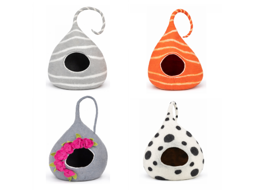 Wholesale Unique Tendril Wool Felt Cat Cave - Felt and Yarn