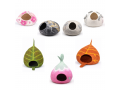 Wholesale Floral Design Wool Felt Cat Caves - Felt and Yarn