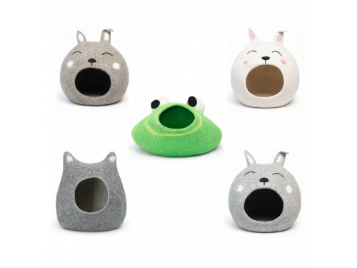 Wholesale Animal Design Wool Felt Cat Caves - Felt and Yarn