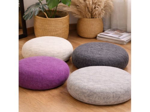 Wholesale Handmade Wool Felt Pouf