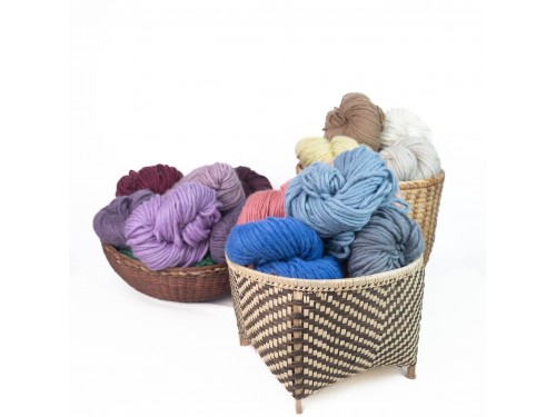 Wholesale 40 Knot Wool Art Yarn for Weaving and Crochet