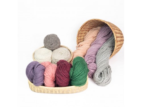 Wholesale 40 Knot Wool Art Yarn for Weaving and Crochet