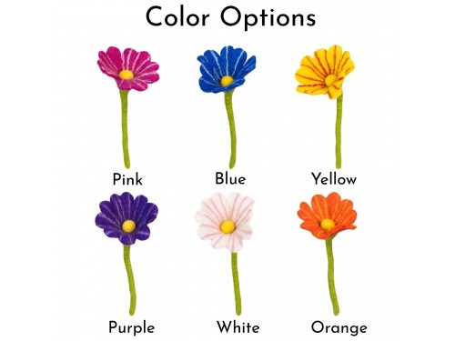 Bulk Handmade Multicolored Wool Felt Flowers