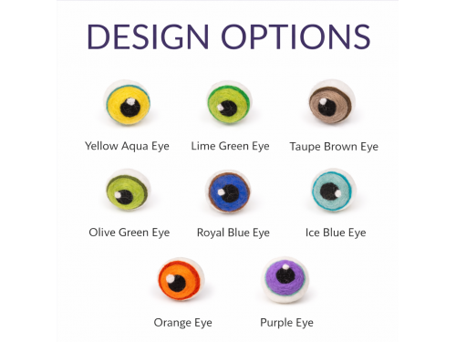 3cm Creepy Halloween Felt Eyeballs