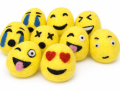 Wool Felt Emoticon Easter Egg - Felt and Yarn