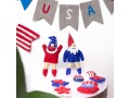 4th of July Handmade Stitched Wool Felt Gnomes