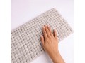 Marbled Tan Handmade Wool Felt Ball Cat Mat