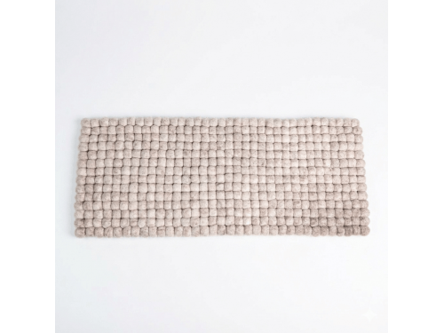 Handmade Grey Wool Felt Ball Cat Mat for Windowsill Bed