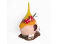 Mushroom Wool Felt Cat Cave with Rattle Mushrooms