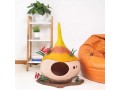 Mushroom Wool Felt Cat Cave with Forest Floor Base