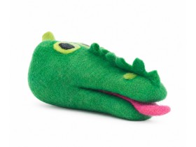 Wholesale Wool Felt Alligator Head Dog Chew Toy - Felt and Yarn