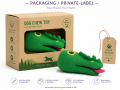 Wholesale Wool Felt Alligator Head Dog Chew Toy