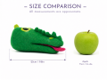 Wholesale Wool Felt Alligator Head Dog Chew Toy