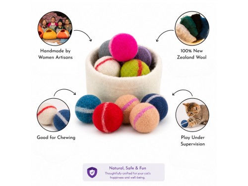 Wholesale Wool Felt Rattle Ball for Pets