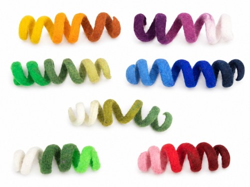 Wholesale Spiral Wool Felt Cat Fetch Toy - Felt and Yarn
