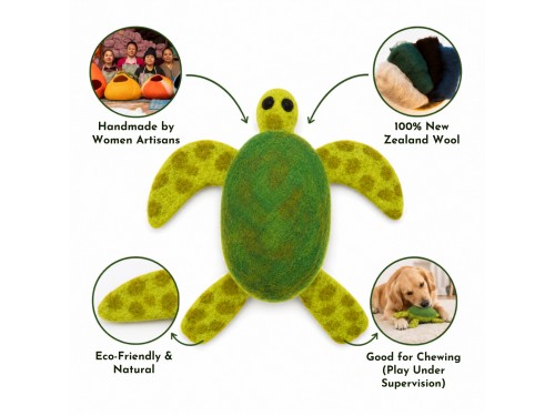 Wholesale Wool Felt Tortoise Dog Toy