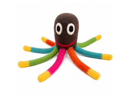 Wholesale Wool Felt Octopus Dog Toy - Felt and Yarn