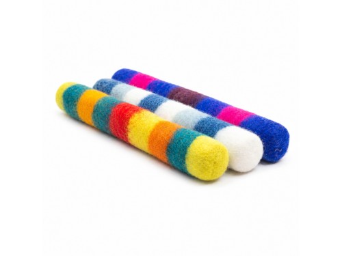 Wholesale Striped Wool Felt Cat Kicker Toy - Felt and Yarn
