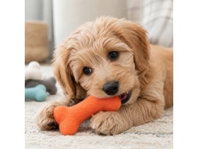 Dog Chewing Wholesale Small Wool Felt Bone Dog Chew Toy