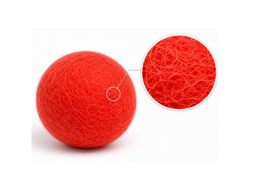 Wholesale Wool Felt Cat Ball Fetch Toy