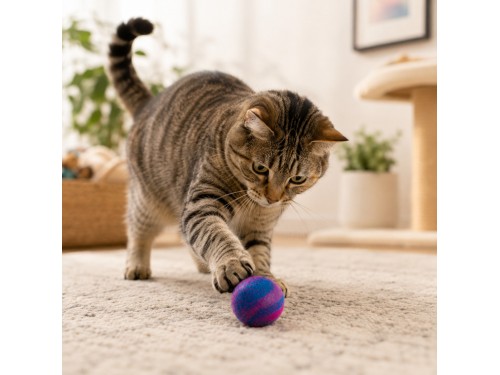 Wholesale Wool Felt Tie-Dye Cat Ball