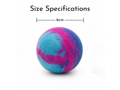Wholesale Wool Felt Tie-Dye Cat Ball