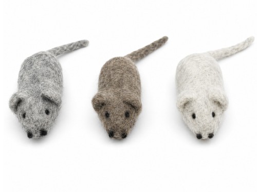 Wholesale Wool Felt Mice Cat Toys