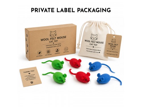 Wholesale Colorful Wool Felt Mouse Cat Toys