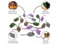 Wholesale Stitched Wool Felt Mice Cat Toy