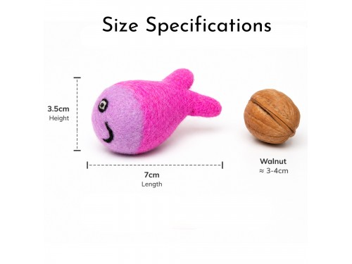 Wholesale Wool Felt Fish Cat Toy