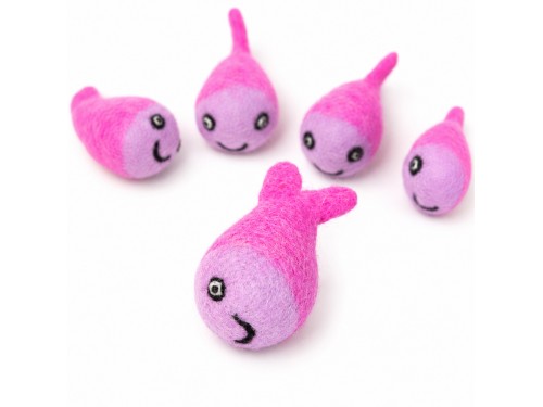 Wholesale Wool Felt Fish Cat Toy - Felt and Yarn