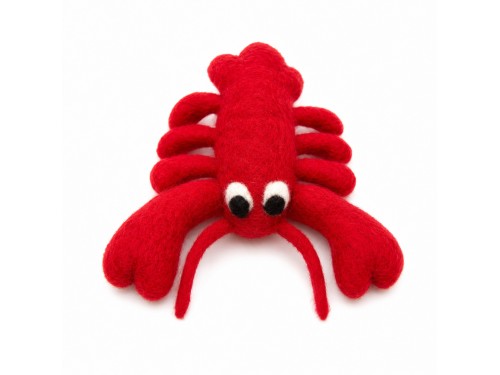 Wholesale Wool Felt Lobster Dog Toy - Felt and Yarn