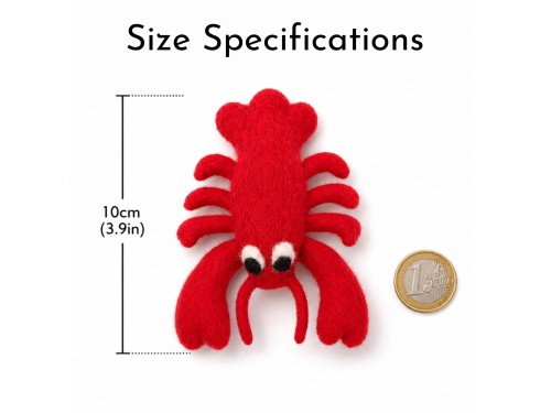 Wholesale Wool Felt Lobster Dog Toy