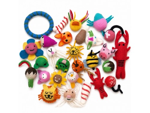 Wholesale Wool Felt Pet Toy Assortment Bundle