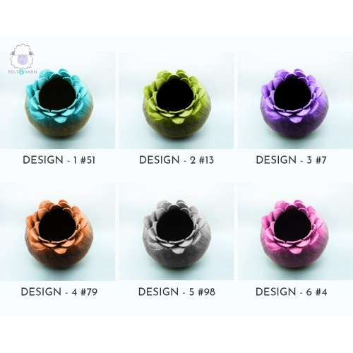 Lotus Design Felt Cat House