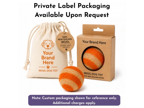 Wholesale Striped Wool Felt Dog Balls Pack