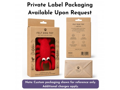 Wholesale Wool Felt Lobster Dog Toy